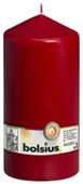 Bolsius Pillar candle Wine Red, single in cello (200 mm x 98 mm)