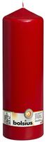 Bolsius Pillar candle Red, single in cello (300 mm x 98 mm)