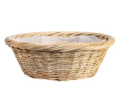 Round Full Willow Basket 40.5cm