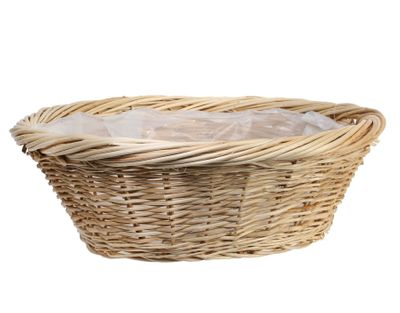Round Full Willow Basket 45.5cm