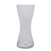 Tall Twisted Clear Glass Vase (30cm x 12cm)