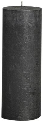 Rustic pillar candle Metallic  Anthracite - 190/68 mm