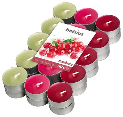 Fragranced Tealight 4hr pck30  - Cranberry