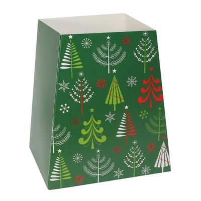 Green Christmas Trees Gift Box (19 x 12 x 9cm)