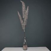 Glitter 3 leaf palm Champagne stem