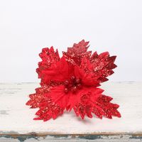 Poinsettia pick Med RED 
