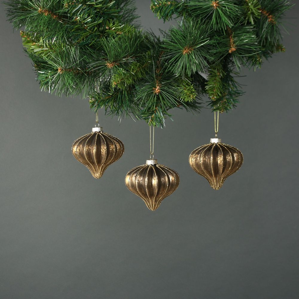 Meri 8cm Glass Onion Bauble (S/4) APAC