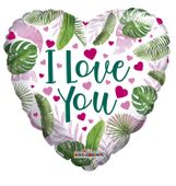 ECO ONE Balloon - Love Hearts and Leaves (18 inch)