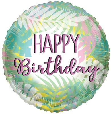 ECO ONE Balloon - Birthday Leaves (18 inch)