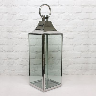 Stainless Steel Chester Lantern (H70 x 23 x 22.5cm)