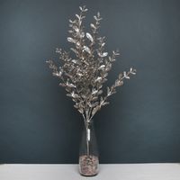 Glitter boxwood spray Champagne