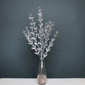 Glitter boxwood spray Silver
