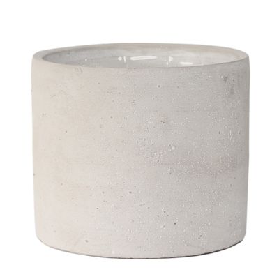 Round Cement Flower Pot (17x15cm) (1/8)