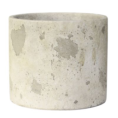 Rustic Round Cement Flower Pot (20 x 17.5) (1/4)