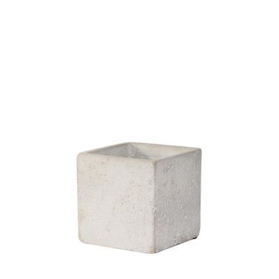 Square Cement Flower Pot (10 x10) (4/24)
