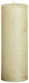 Bolsius Rustic Metallic Candle - Ivory (190mm x Dia68mm)  (Burn Time : 65 hours)