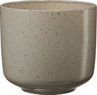 Bari Ceramic Pot Brown Effect (W16 x H14cm)