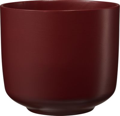 Bari Glamour Ceramic Pot Matt Wine Red (W13 x H12cm)