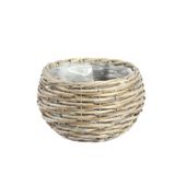 20CM Round Two Tone Unpeeled & Split Willow Basket