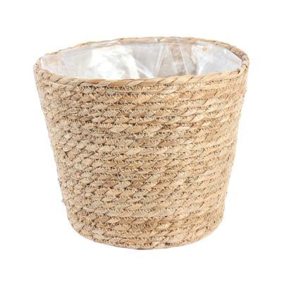 23cm Round Natural Seagrass Basket