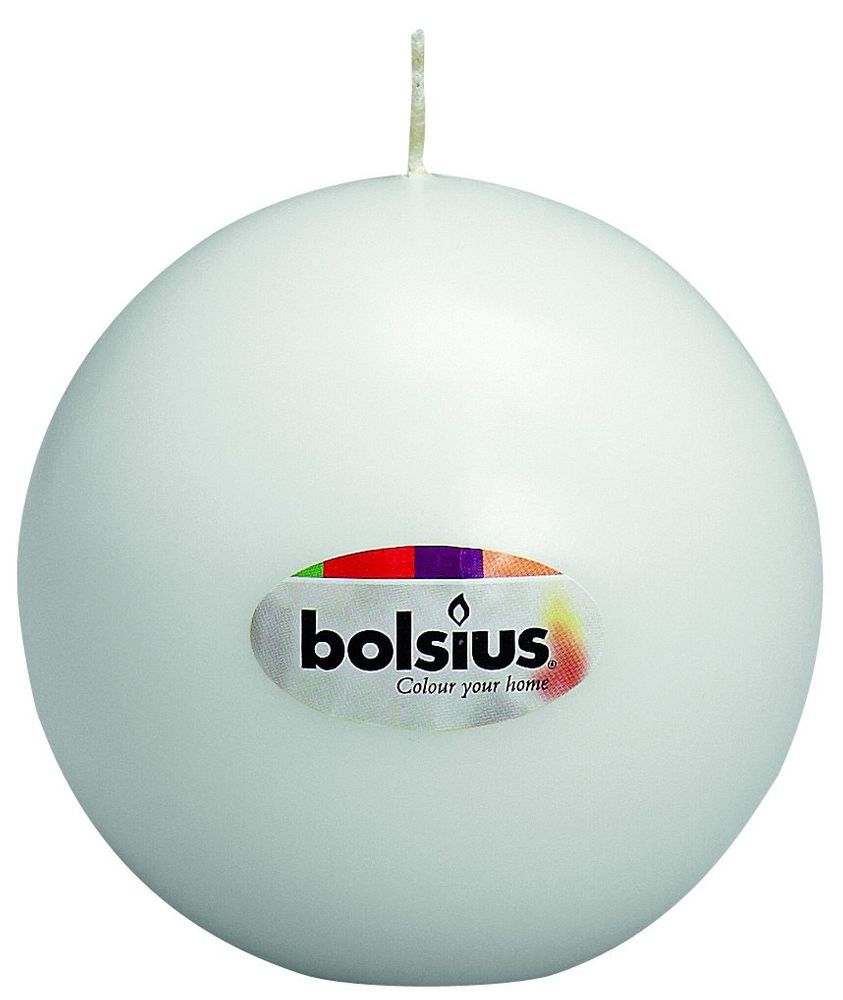 Bolsius White Ball candle - 70mm