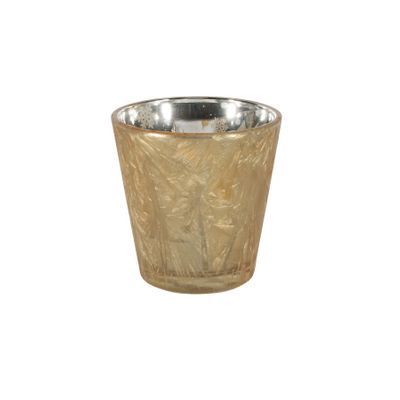 Gold Frosted Votive Candle Holder (S)