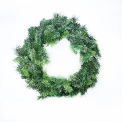 30" Deluxe Evergreen Double Wreath (190 Tips)
