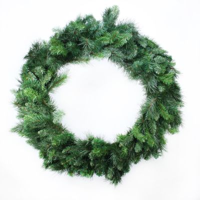 36" Deluxe Evergreen Double Wreath (260 Tips)