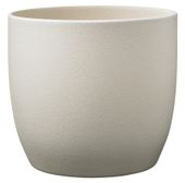 Basel Stone Ceramic Pot Sahara Beige 27cm