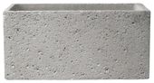 Latina Concrete Jardiniere Cement Light Grey 28cm