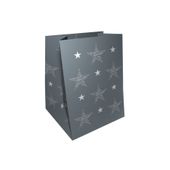 Seasons Greetings Grey Hand Tie Bag (19x25cm)