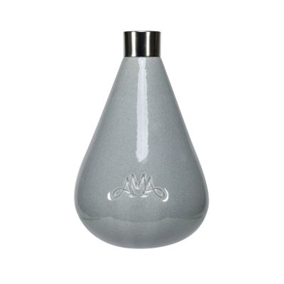 Grey Ceramic Teardrop Diffuser Bottle with Logo 