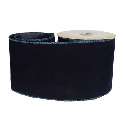 Navy Velvet Ribbon With Wire Edge100mm x 10yd