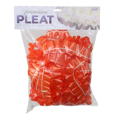 Orange - 50mm Premium Pleat Ribbon 10m 