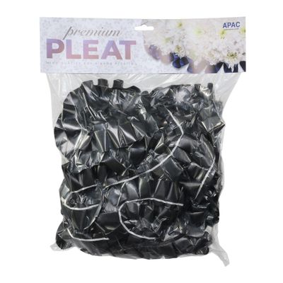 Black - 50mm Premium Pleat Ribbon 10m 
