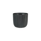 Vogue Black Linear Pot - H10.5cm