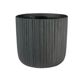 Vogue Black Linear Pot - H19.5cm