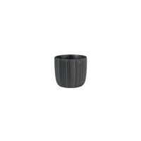 Vogue Black Linear Pot - H6.5cm