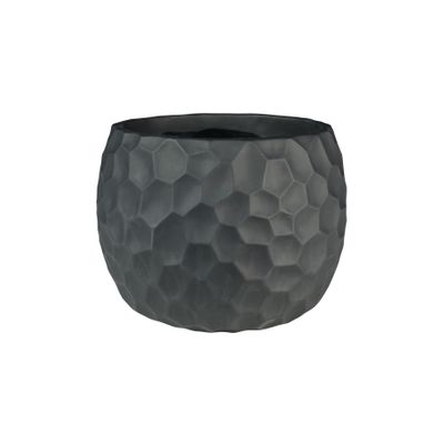 Vogue Black Honeycomb Pot - D18.5cm x H14.5cm