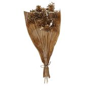 Gold Pine Cone Pick 50cm Stem -12 pcs per Sleeve