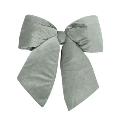 Grey Plush Bow 24"X27" (68cm) XMA6022