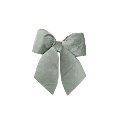 Grey Plush Bow 16"x19" (48cm)  XMA6016