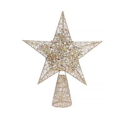 Star Tree Topper GOLD XMA6196
