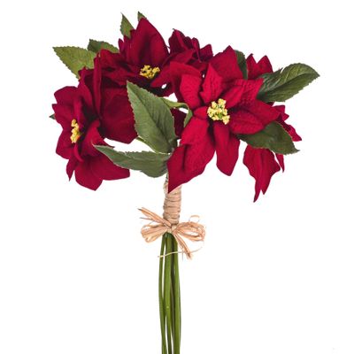 Poinsettia Bunch 32Cm
