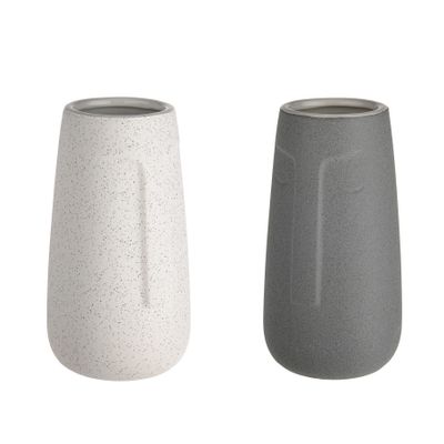 Dakota Face Sand Finish Ceramic Vase 20.5cm 2 Assorted 