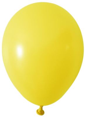 Yellow Round Shape Latex Balloon - 5 inch - Pk 100