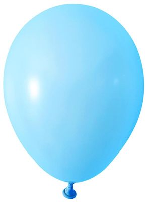 Light Blue Round Shape Latex Balloon - 5 inch - Pk 100