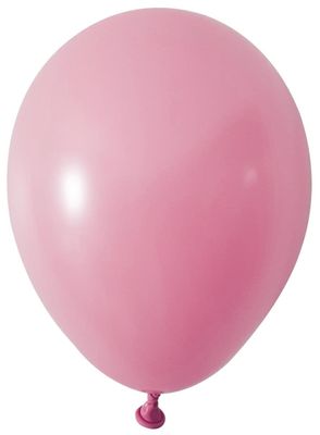 Pink Round Shape Latex Balloon - 5 inch - Pk 100