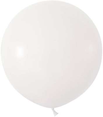 White Jumbo Latex Balloon - 24 inch - Pk 3