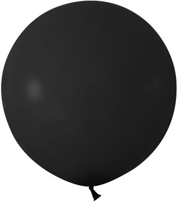 Black Jumbo Latex Balloon - 24 inch - Pk 3